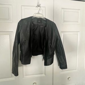 Worn Zara leather jacket